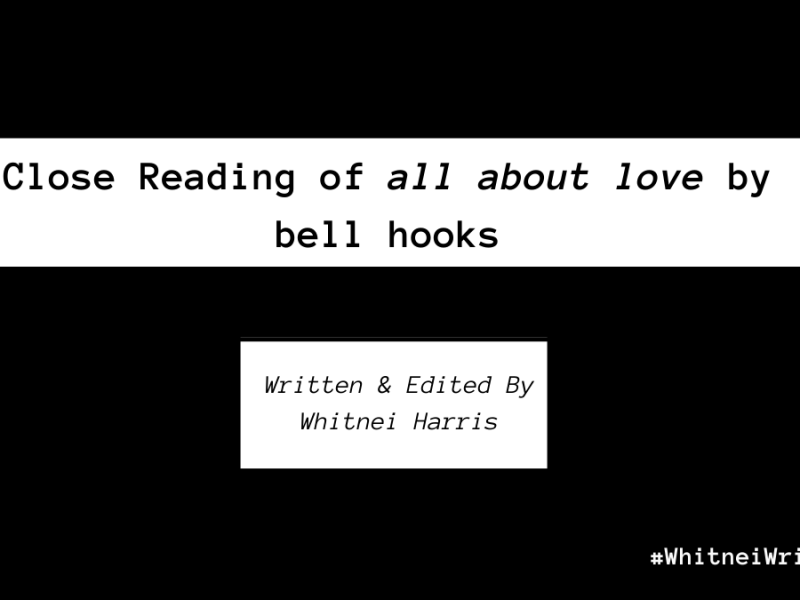 all about love by bell hooks. Chapter 1.&nbsp;Clarity.